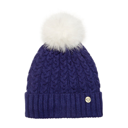 House of Celtic Cable Knit Hat - Navy
