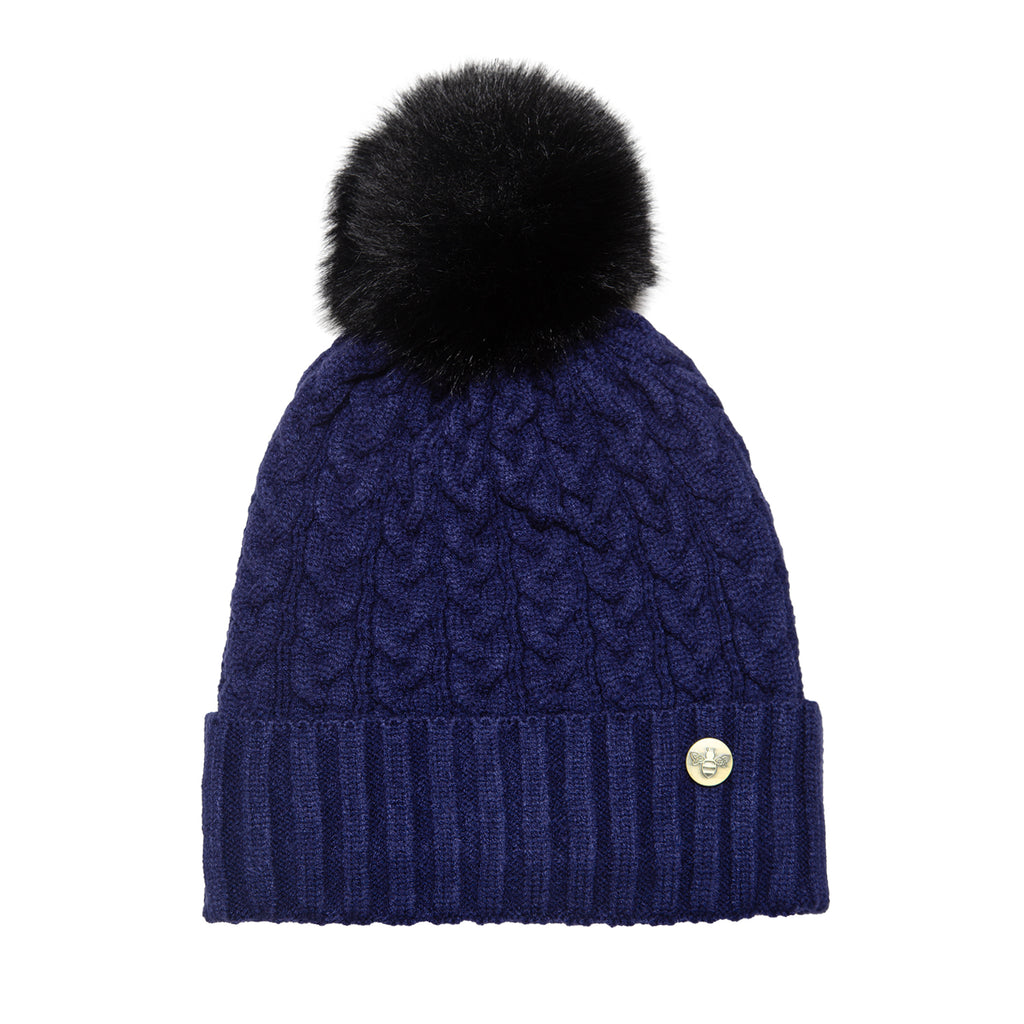 House of Celtic Cable Knit Hat - Navy